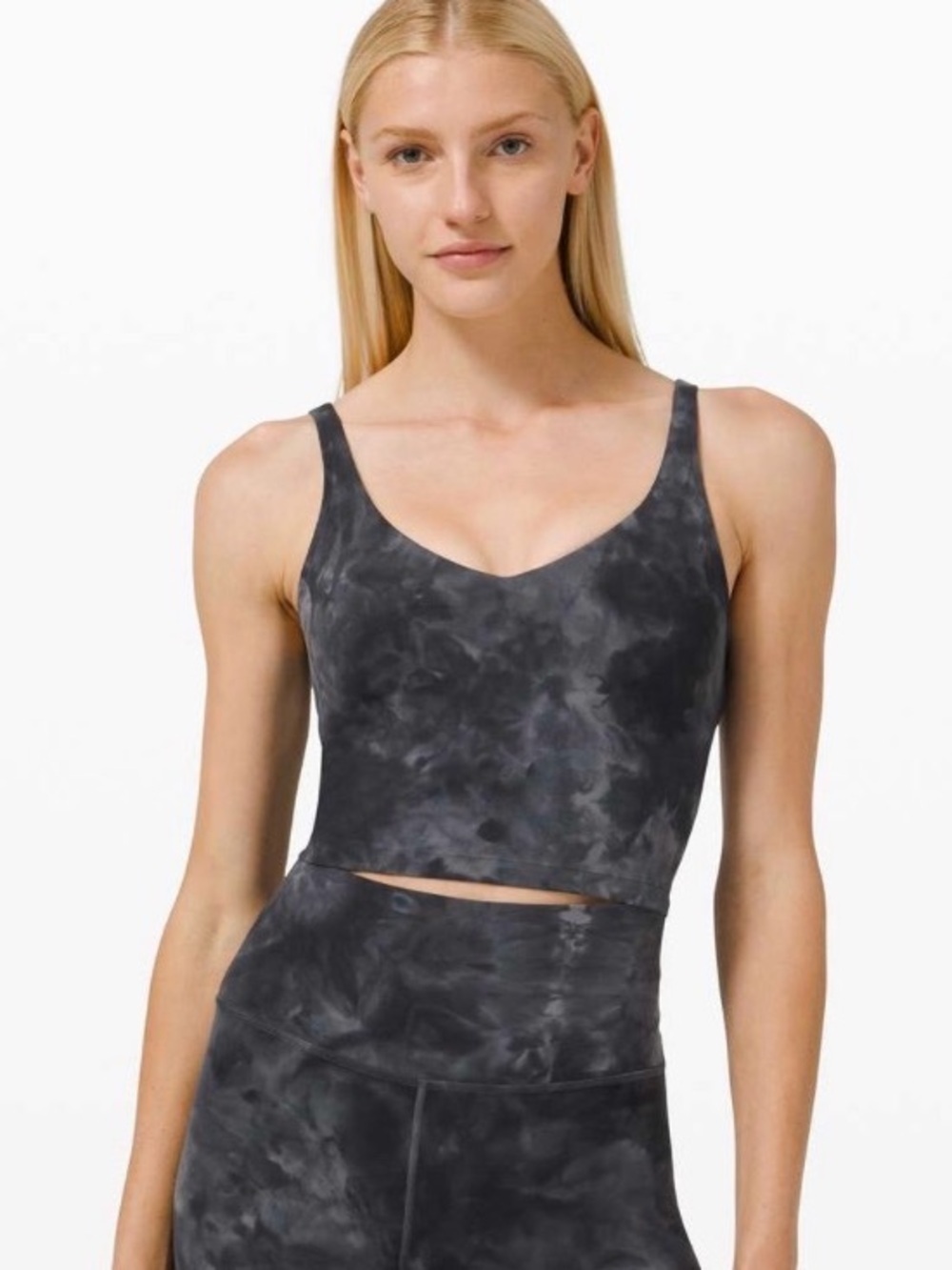 Lululemon Align Tank Diamond Dye Pitch Grey Graphite Grey NWT size 14